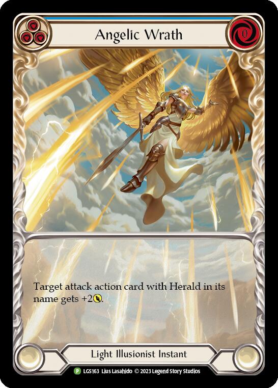 Angelic Wrath (Blue) [LGS163] (Promo)  Rainbow Foil | Pegasus Games WI