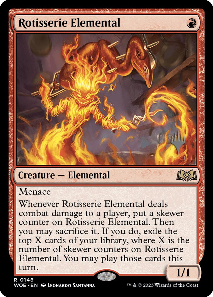 Rotisserie Elemental (Promo Pack) [Wilds of Eldraine Promos] | Pegasus Games WI