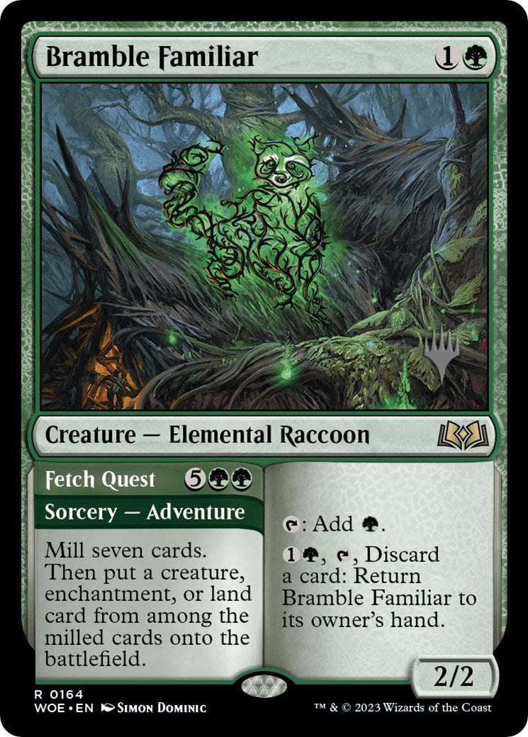 Bramble Familiar // Fetch Quest (Promo Pack) [Wilds of Eldraine Promos] | Pegasus Games WI