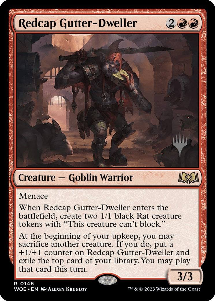 Redcap Gutter-Dweller (Promo Pack) [Wilds of Eldraine Promos] | Pegasus Games WI