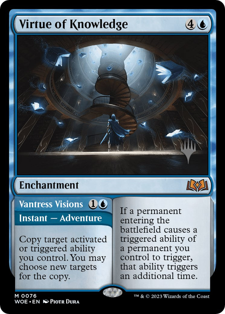 Virtue of Knowledge // Vantress Visions (Promo Pack) [Wilds of Eldraine Promos] | Pegasus Games WI