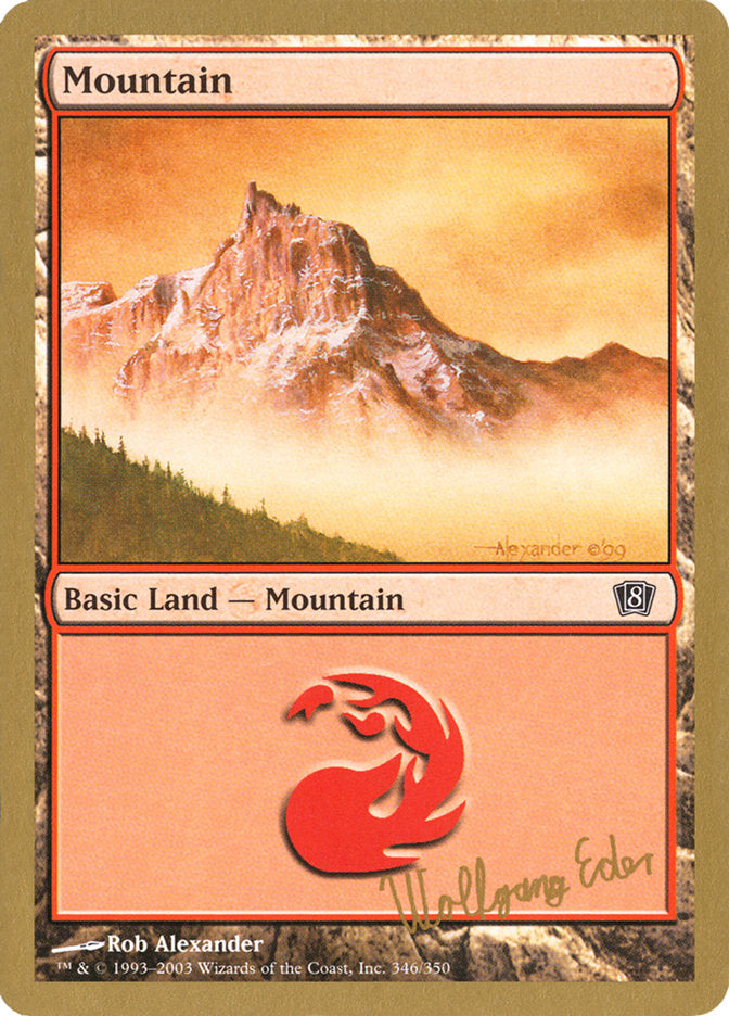 Mountain (we346) (Wolfgang Eder) [World Championship Decks 2003] | Pegasus Games WI