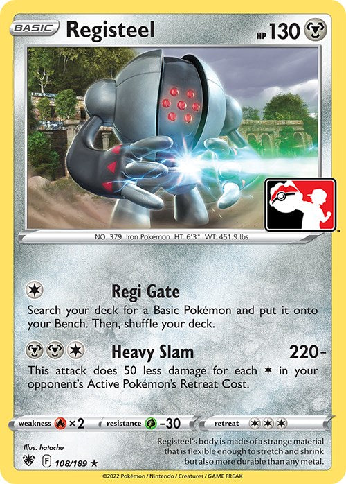 Registeel (108/189) [Prize Pack Series Three] | Pegasus Games WI