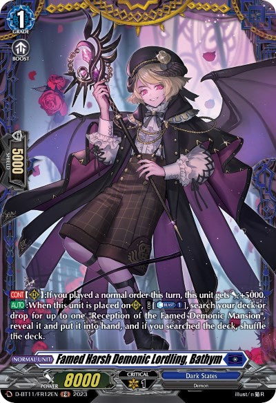 Famed Harsh Demonic Lordling, Bathym (D-BT11/FR12EN) [Clash of the Heroes] | Pegasus Games WI