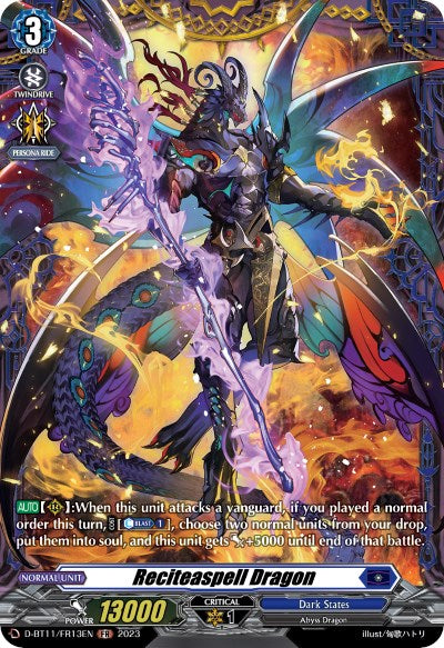 Reciteaspell Dragon (D-BT11/FR13EN) [Clash of the Heroes] | Pegasus Games WI