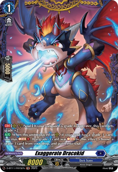 Exaggerate Dracokid (D-BT11/FR15EN) [Clash of the Heroes] | Pegasus Games WI