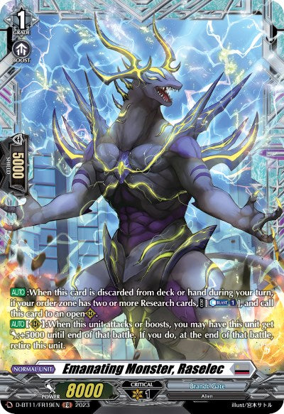 Emanating Monster, Raselec (D-BT11/FR19EN) [Clash of the Heroes] | Pegasus Games WI