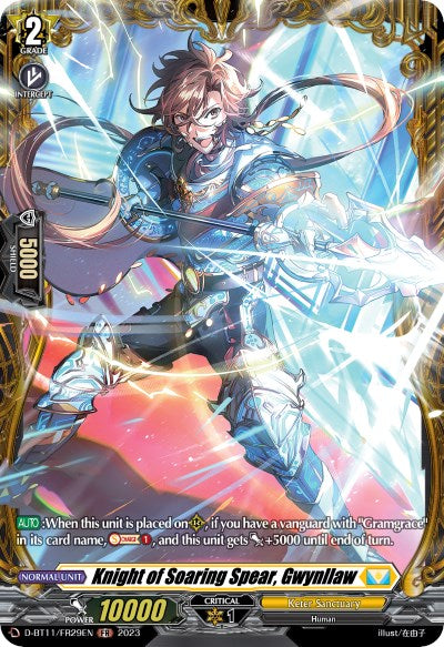 Knight of Soaring Spear, Gwynllaw (D-BT11/FR29EN) [Clash of the Heroes] | Pegasus Games WI