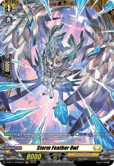 Storm Feather Owl (D-BT11/FR30EN) [Clash of the Heroes] | Pegasus Games WI