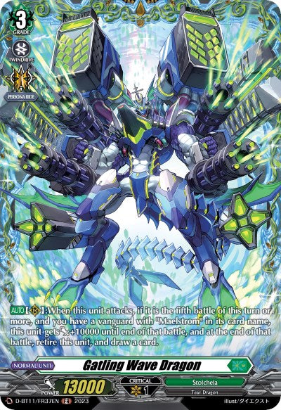 Gatling Wave Dragon (D-BT11/FR37EN) [Clash of the Heroes] | Pegasus Games WI