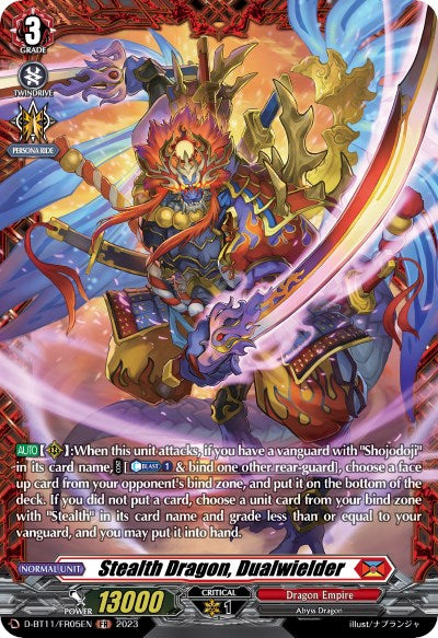 Stealth Dragon, Dualwielder (D-BT11/FR05EN) [Clash of the Heroes] | Pegasus Games WI