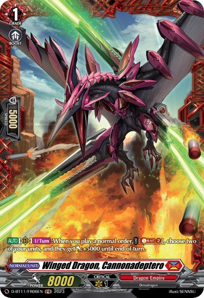 Winged Dragon, Cannonadeptero (D-BT11/FR06EN) [Clash of the Heroes] | Pegasus Games WI
