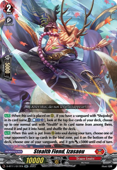 Stealth Fiend, Izasaou (D-BT11/017EN) [Clash of the Heroes] | Pegasus Games WI