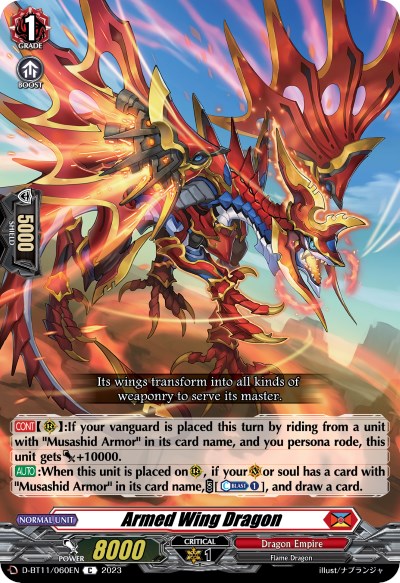 Armed Wing Dragon (D-BT11/060EN) [Clash of the Heroes] | Pegasus Games WI