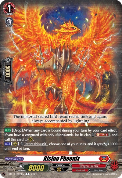 Rising Phoenix (D-BT11/062EN) [Clash of the Heroes] | Pegasus Games WI