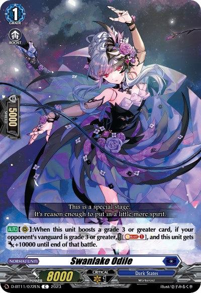 Swanlake Odile (D-BT11/072EN) [Clash of the Heroes] | Pegasus Games WI