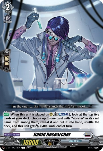 Rabid Researcher (D-BT11/078EN) [Clash of the Heroes] | Pegasus Games WI