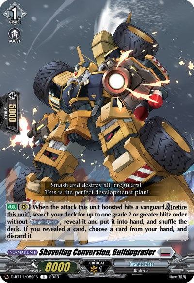 Shoveling Conversion, Bulldograder (D-BT11/080EN) [Clash of the Heroes] | Pegasus Games WI