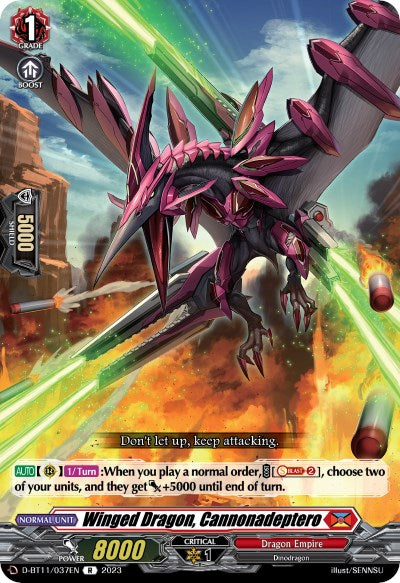 Winged Dragon, Cannonadeptero (D-BT11/037EN) [Clash of the Heroes] | Pegasus Games WI