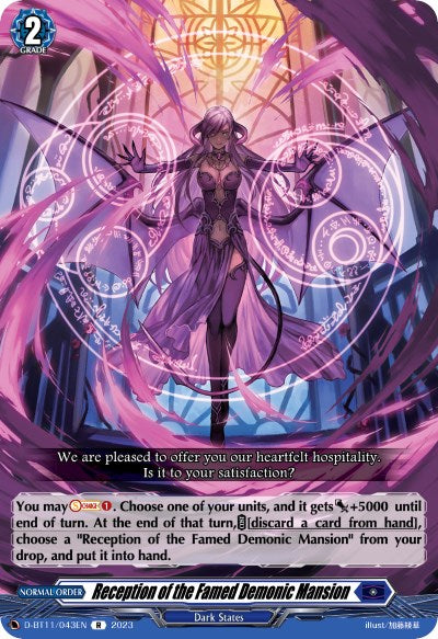 Reception of the Famed Demonic Mansion (D-BT11/043EN) [Clash of the Heroes] | Pegasus Games WI