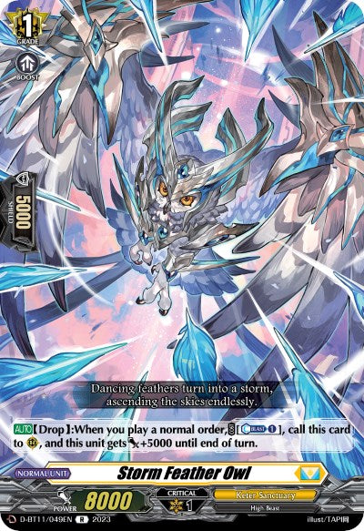 Storm Feather Owl (D-BT11/049EN) [Clash of the Heroes] | Pegasus Games WI