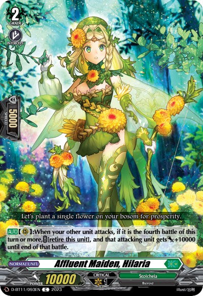 Affluent Maiden, Hilaria (D-BT11/093EN) [Clash of the Heroes] | Pegasus Games WI