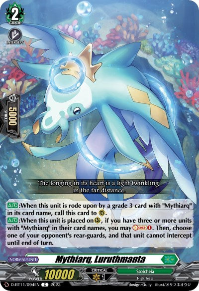 Mythiarq, Luruthmanta (D-BT11/094EN) [Clash of the Heroes] | Pegasus Games WI