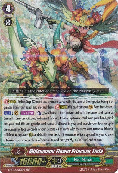 Midsummer Flower Princess, Lieta (G-BT12/010EN) [Dragon King's Awakening] | Pegasus Games WI