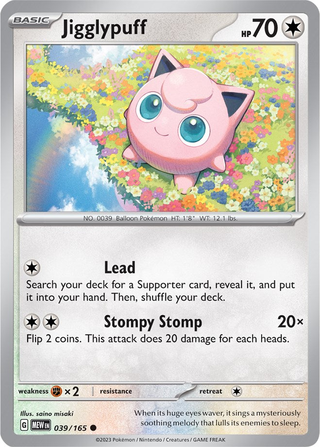 Jigglypuff (039/165) [Scarlet & Violet: 151] | Pegasus Games WI