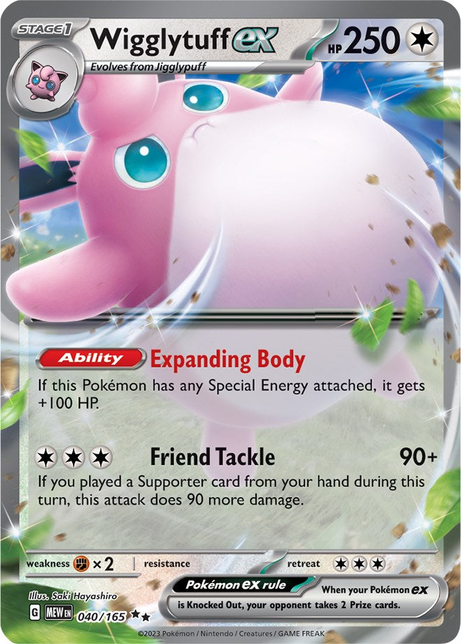 Wigglytuff ex (040/165) [Scarlet & Violet: 151] | Pegasus Games WI