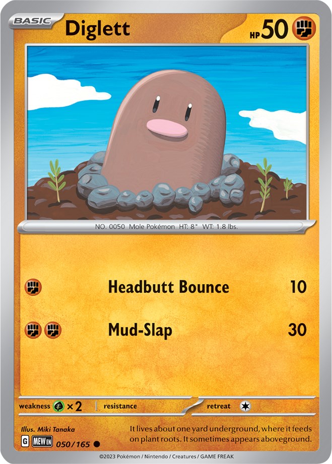 Diglett (050/165) [Scarlet & Violet: 151] | Pegasus Games WI