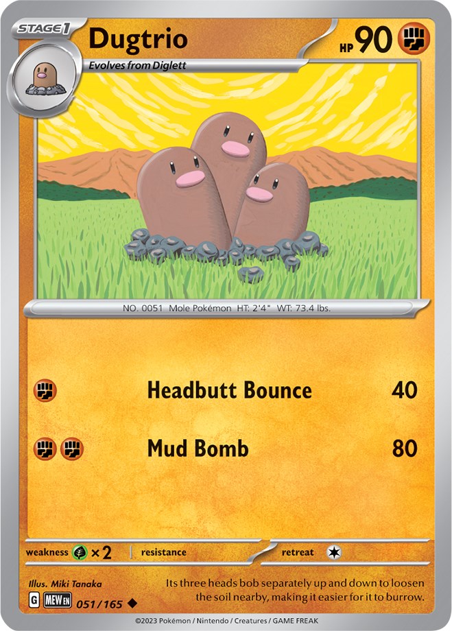 Dugtrio (051/165) [Scarlet & Violet: 151] | Pegasus Games WI