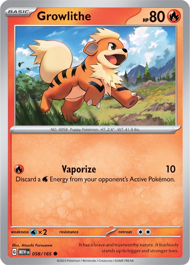 Growlithe (058/165) [Scarlet & Violet: 151] | Pegasus Games WI