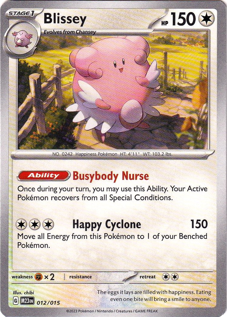 Blissey (012/015) [McDonald's Promos: 2023 Collection] | Pegasus Games WI