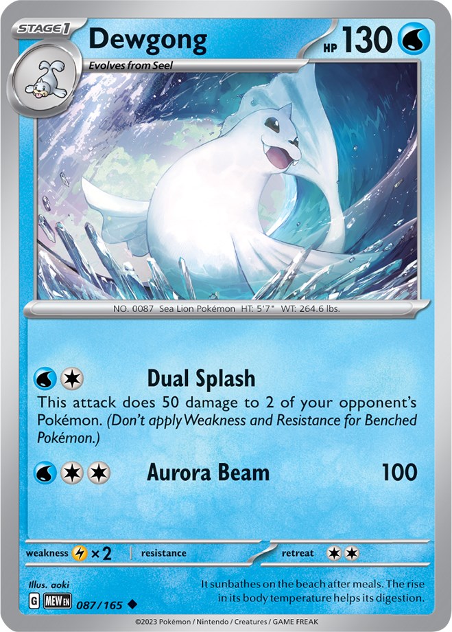 Dewgong (087/165) [Scarlet & Violet: 151] | Pegasus Games WI