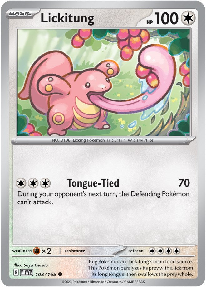 Lickitung (108/165) [Scarlet & Violet: 151] | Pegasus Games WI