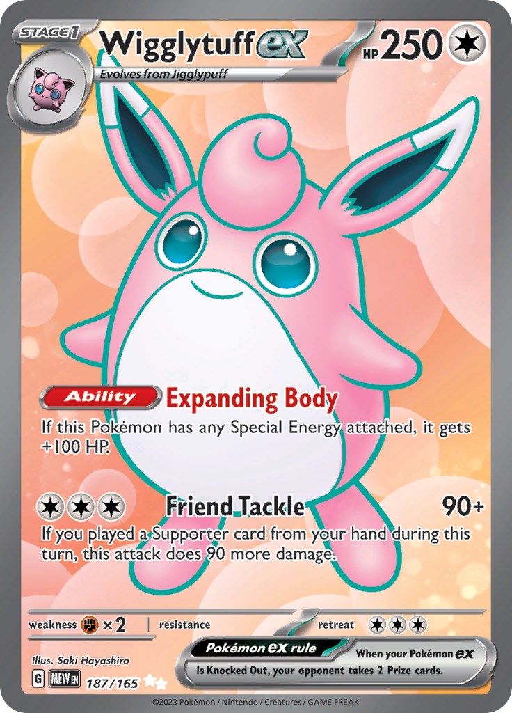 Wigglytuff ex (187/165) [Scarlet & Violet: 151] | Pegasus Games WI