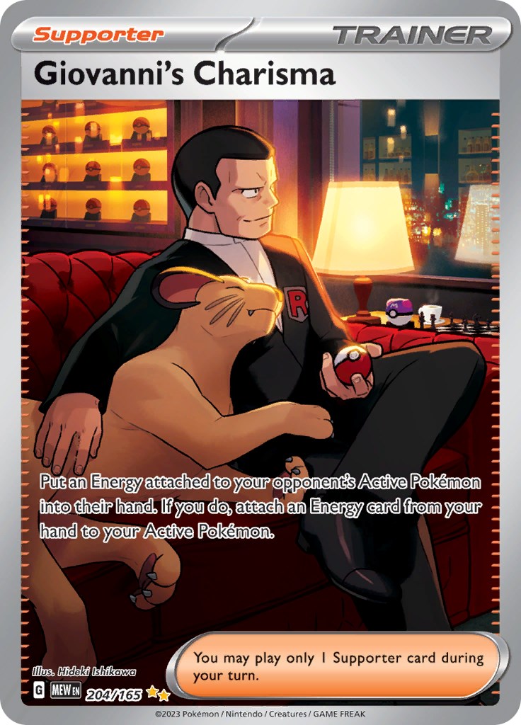 Giovanni's Charisma (204/165) [Scarlet & Violet: 151] | Pegasus Games WI