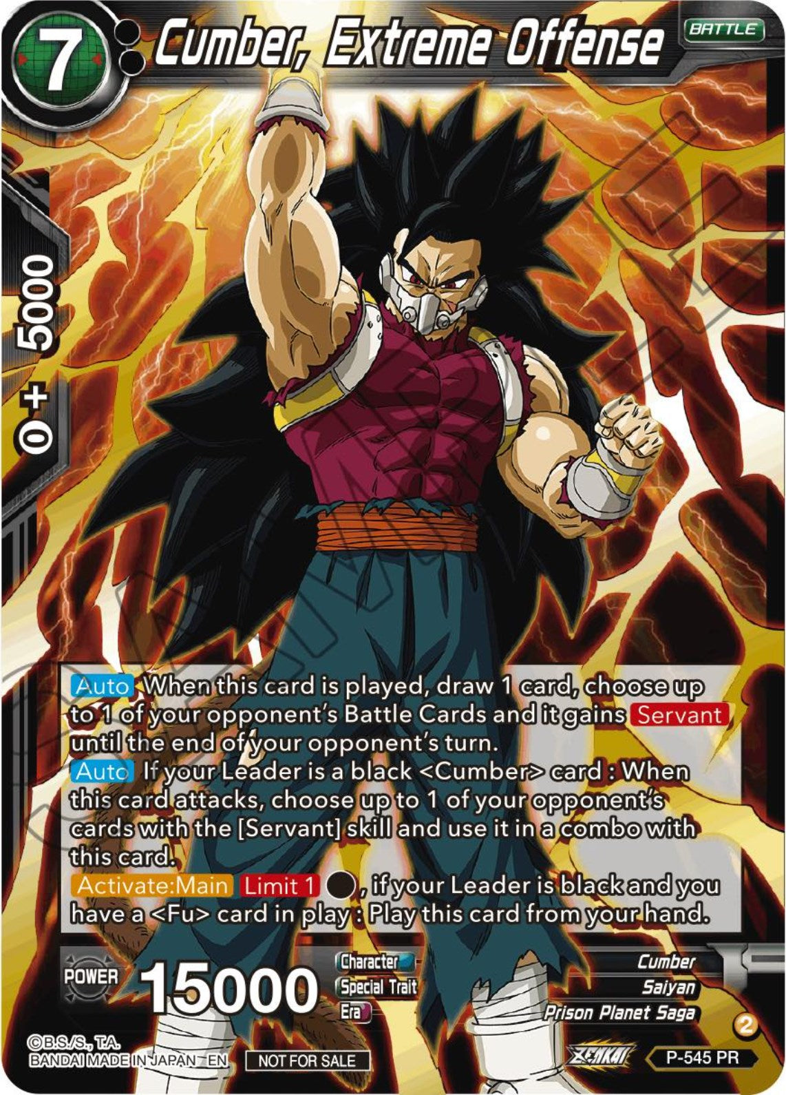 Cumber, Extreme Offense (Championship Selection Pack 2023 Vol.3) (Gold-Stamped) (P-545) [Tournament Promotion Cards] | Pegasus Games WI