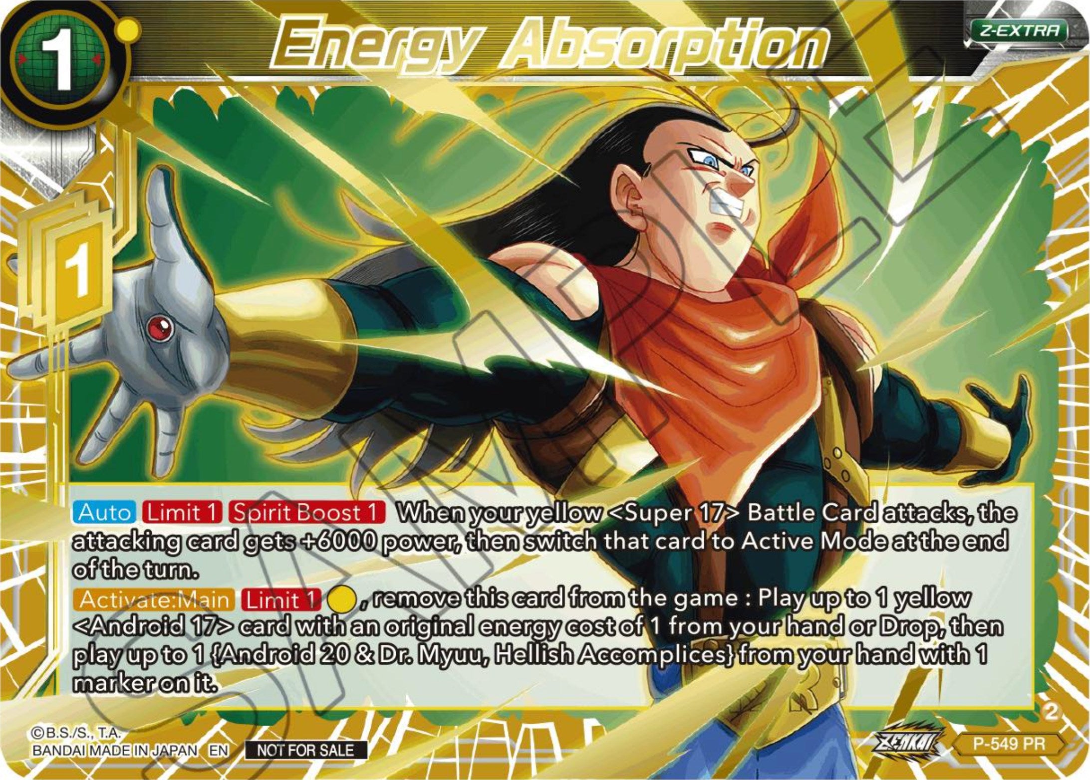Energy Absorption (Championship Z Extra Card Pack 2023) (Gold-Stamped) (P-549) [Tournament Promotion Cards] | Pegasus Games WI