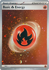 Basic Fire Energy (002) (Cosmos Holo) [Scarlet & Violet: Base Set] | Pegasus Games WI