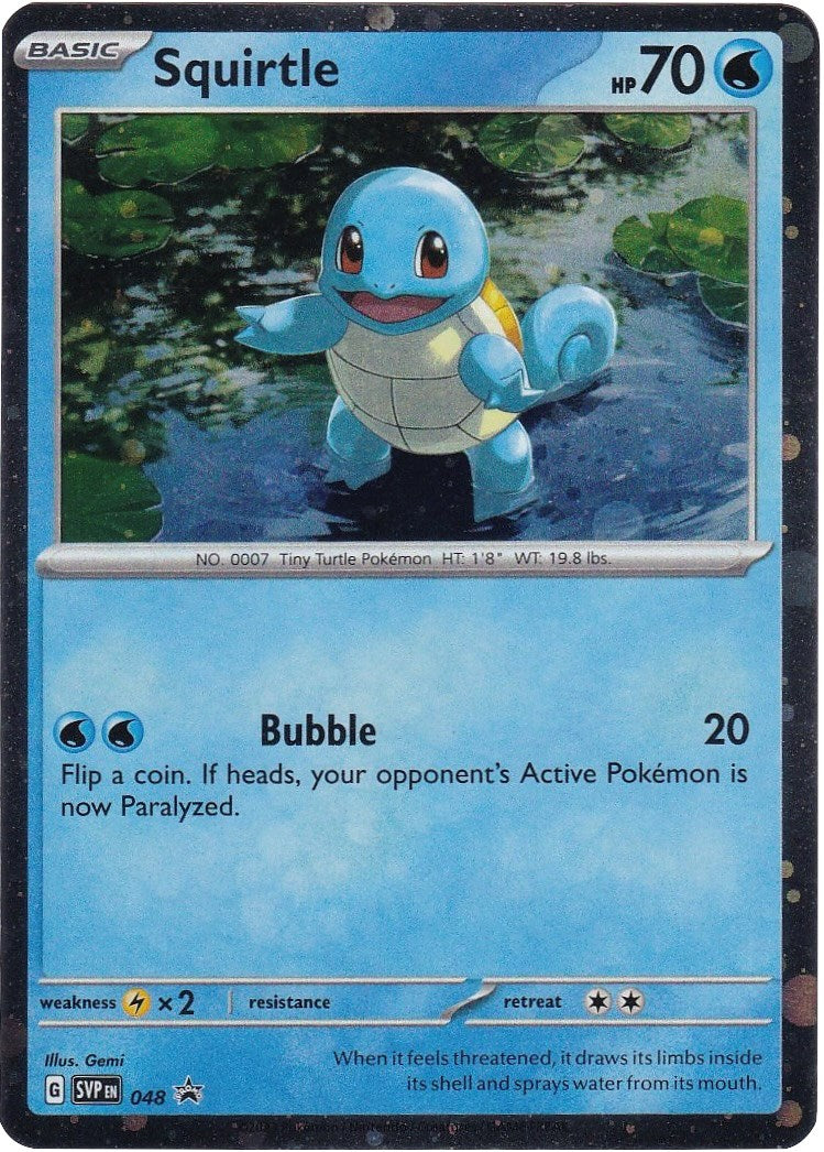 Squirtle (048) (Cosmos Holo) [Scarlet & Violet: Black Star Promos] | Pegasus Games WI