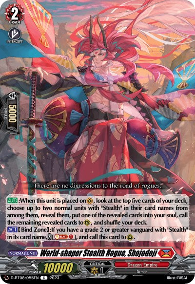 World-shaper Stealth Rogue, Shojodoji (D-BT08/055EN) [Minerva Rising] | Pegasus Games WI