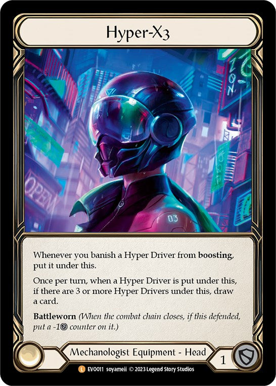 Hyper-X3 [EVO011] (Bright Lights)  Rainbow Foil | Pegasus Games WI