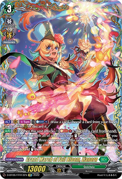 Grand March of Full Bloom, Lianorn (D-BT06/FFR02EN) [Blazing Dragon Reborn] | Pegasus Games WI