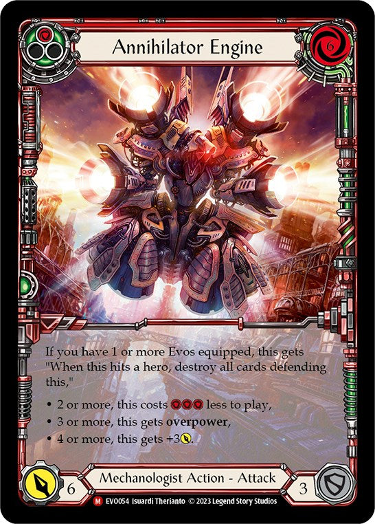 Annihilator Engine (Extended Art) [EVO054] (Bright Lights)  Rainbow Foil | Pegasus Games WI