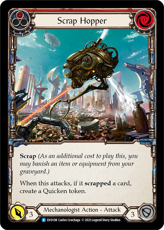 Scrap Hopper (Red) [EVO108] (Bright Lights)  Rainbow Foil | Pegasus Games WI