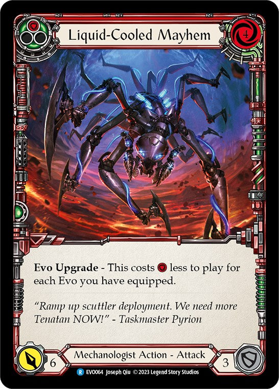 Liquid-Cooled Mayhem (Red) [EVO064] (Bright Lights)  Rainbow Foil | Pegasus Games WI