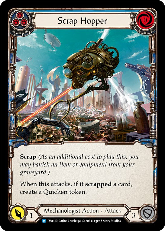 Scrap Hopper (Blue) [EVO110] (Bright Lights)  Rainbow Foil | Pegasus Games WI