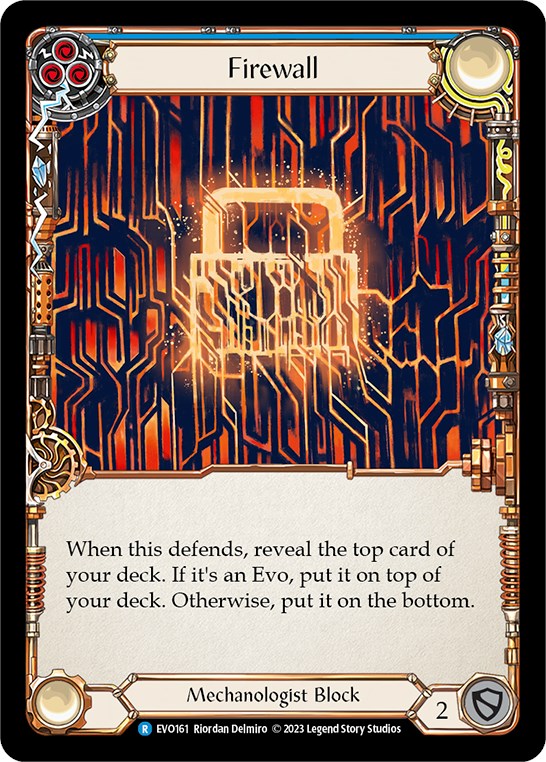 Firewall (Blue) [EVO161] (Bright Lights)  Rainbow Foil | Pegasus Games WI